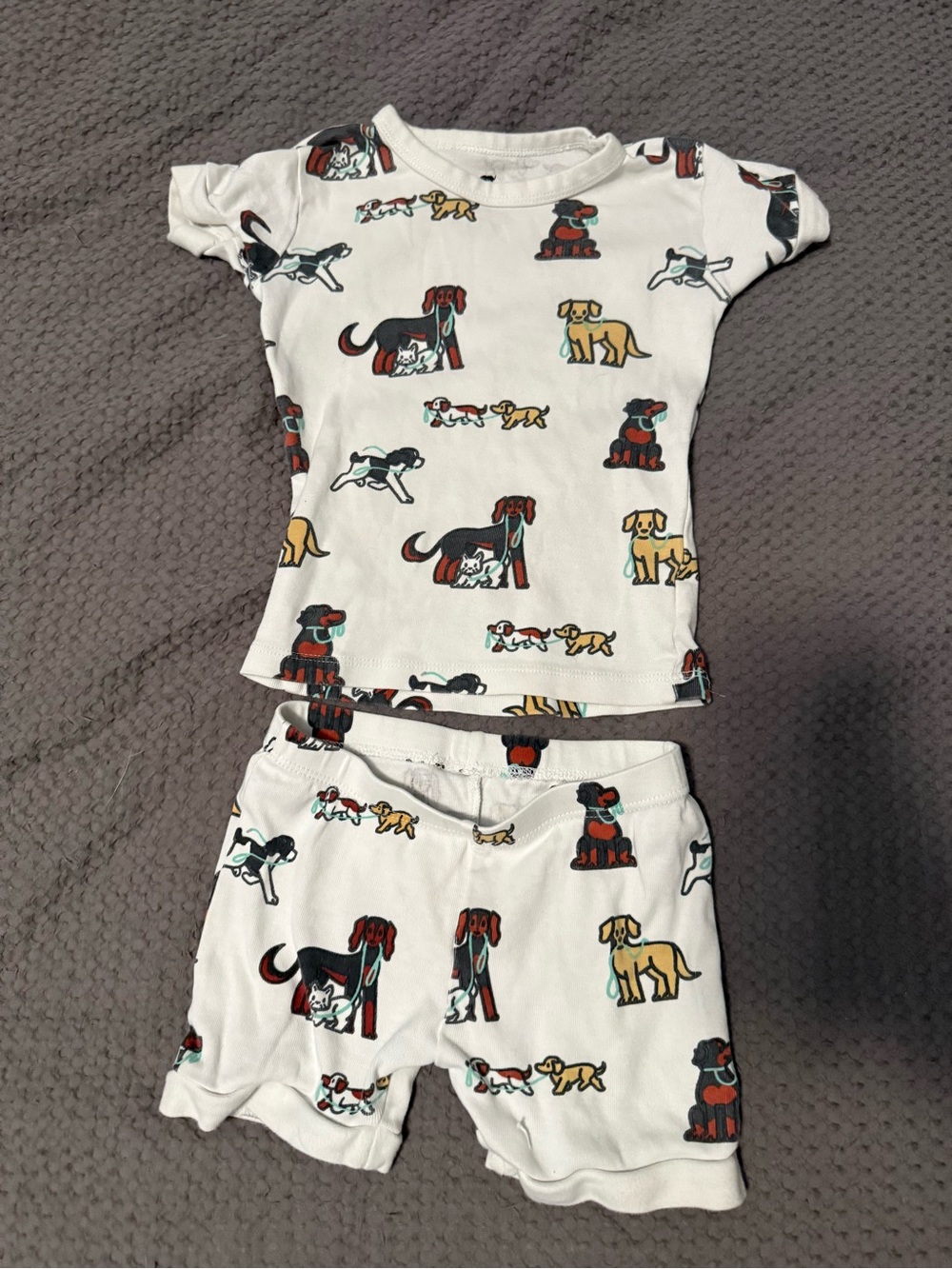 Monica + Andy Short Pajama Set with Dog Print